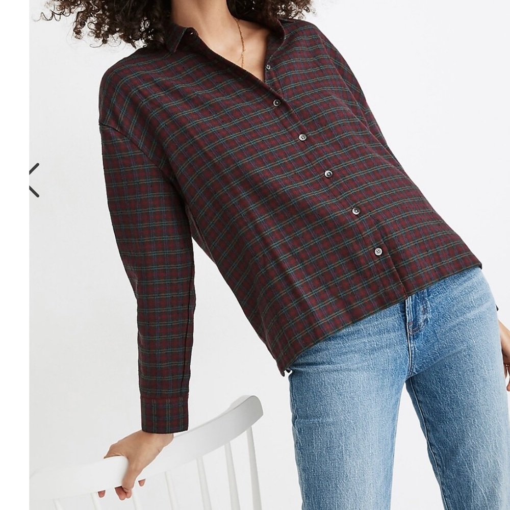 Madewell Plaid Shirt Size Medium